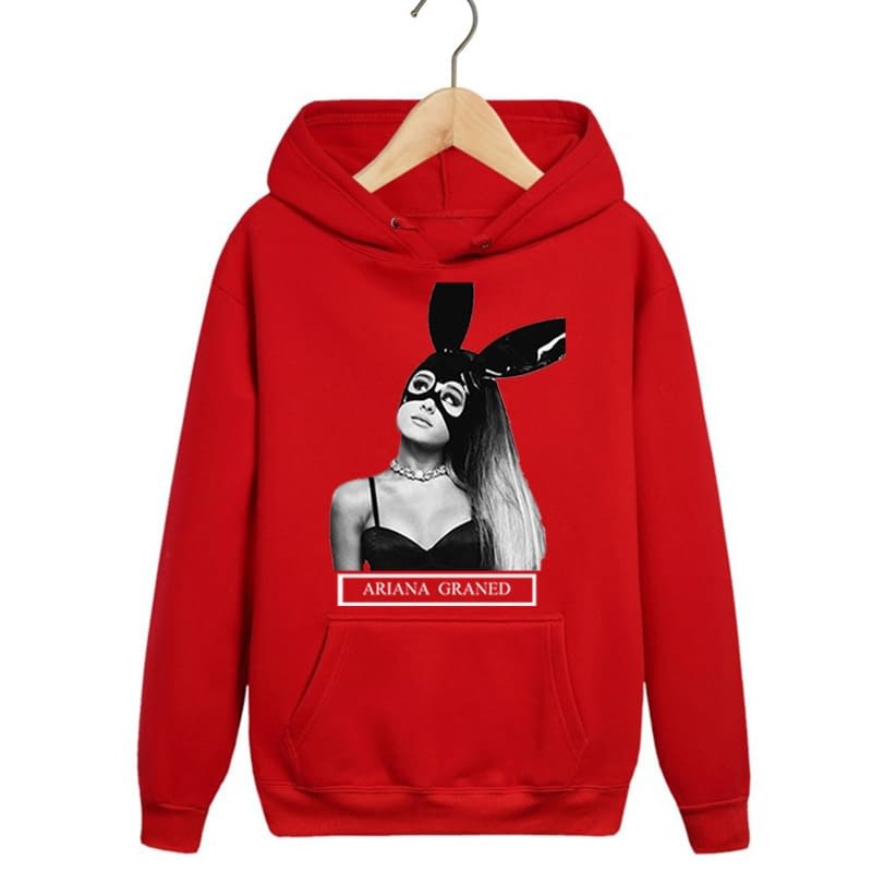 Ariana Grande Zipper Sweatshirt Casual Hoodies New Fashion Cool
