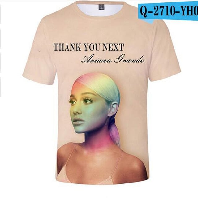 Thank U Next Ariana Grande 3D Print Cool T-shirt Summer ...